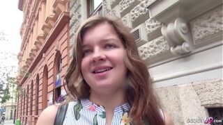 GERMAN SCOUT – ARSCHFICK fuer TEENY RENATA FOX BEI ECHTEM STRASSEN CASTING FUER TASCHENGELD