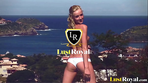 Teen brunette Lylia Chups ass fingered and big cock fucked in bed